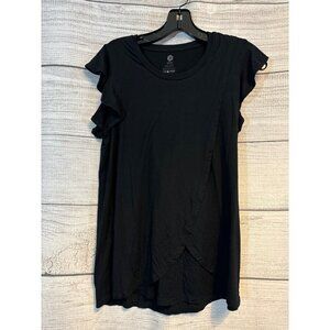 Kindred Bravely Ruffle Short Sleeve Maternity and Breastfeeding Shirt Size SP